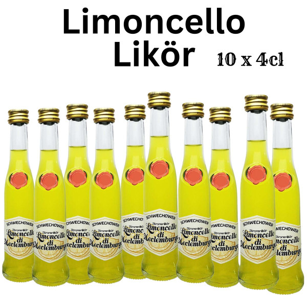 10 x Limoncello Zitronenlikör 4cl (30%Vol)