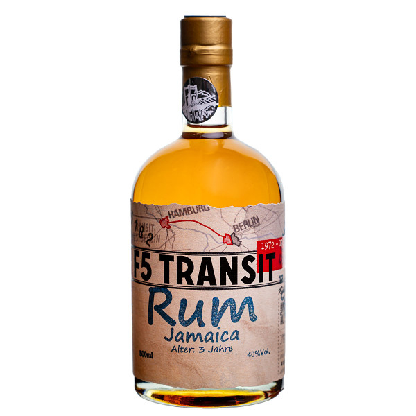 Jamaica Rum 0.5l (40%Vol) No. 5812 - 3 Jahre alt - F5 Transit