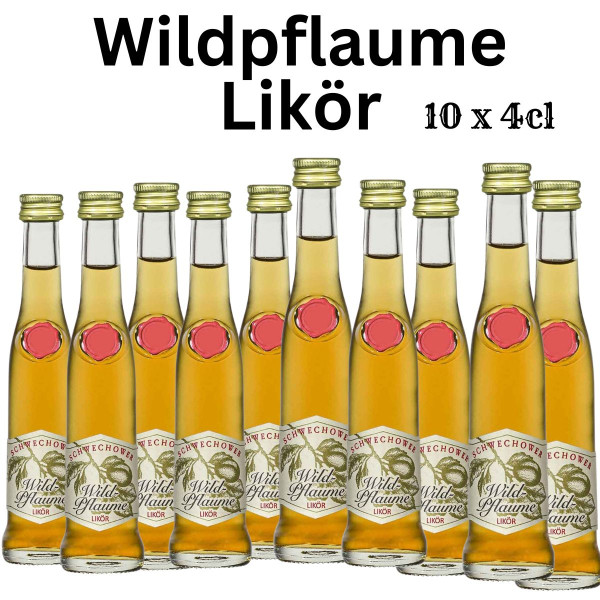 10 x Likör Wildpflaume 4cl (22%Vol)