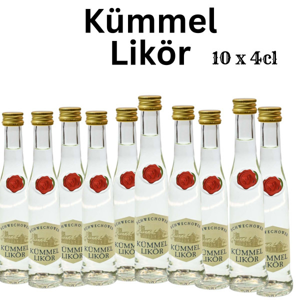 10 x Kümmel Likör 4cl (35%Vol)